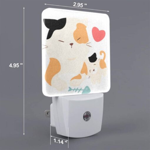 Night Light Set Of 2, A Cat And A Kitten Are Sitting Together. -Nuas Diy Shop 335f49db631815e08a6d0f9a7148d0080b691446