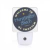 Night Light, A Blue And White Sign That Says Welcome To Huntington Beach. -Nuas Diy Shop 33a2f4e357b905ca8095926cea12b9dbf1a8a9c6