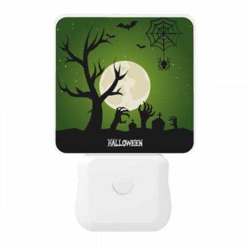 Night Light, A Spooky Halloween Scene With A Full Moon And Bats. -Nuas Diy Shop 344cf861b1ca63acaf117abe8445b6e51a8e83ef