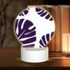 Round Acrylic Night Light, A Pattern Of Leaves On A White Background. 1 Round Acrylic Night Light, A Pattern Of Leaves On A White Background. -Nuas Diy Shop 34f784a6320c4924bb3e2c6c9d4457edc1155fd0