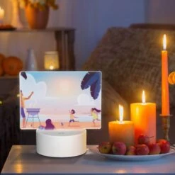 Rectangular Acrylic Night Light, A Family Is Enjoying A Day At The Beach 8 Rectangular Acrylic Night Light, A Family Is Enjoying A Day At The Beach -Nuas Diy Shop 34f86d86806c535eaf08bac9c8951dfc841e8729