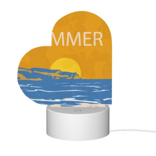 Love Acrylic Night Light, A Painting Of A Sunset Over The Ocean. -Nuas Diy Shop 35288a36cc8250cdefda1a22d361334d729bc255