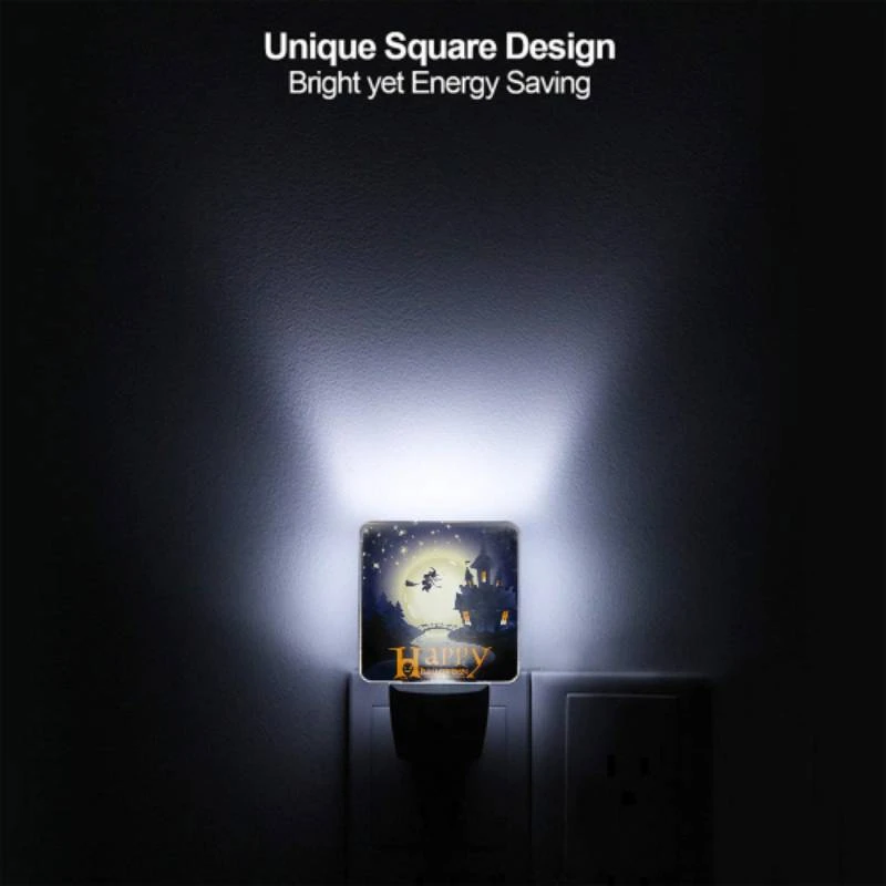 Night Light, A witch on a broom flies over a castle during a Halloween celebration. Night Light, A Witch On A Broom Flies Over A Castle During A Halloween Celebration. -Nuas Diy Shop 3584f1d8ce56b3b5e2763b18321fd06df870f02a