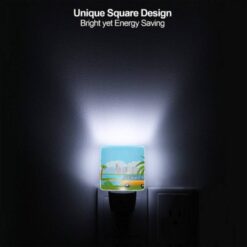 Night Light Set Of 2, A Colorful Cartoon Van Is Driving On A Road Near A Body Of Water. -Nuas Diy Shop 360d62fff26a005c4b514f80088e85d7fb115d39