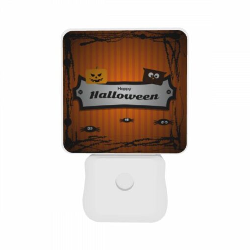 Night Light Set Of 2, A Sign That Says Happy Halloween. -Nuas Diy Shop 3635151655641aeb0c0bb41e4ef1a187eae38887
