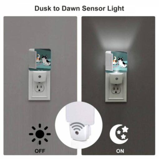 Night Light, A Cat And A Dog Are Sitting Next To Each Other. -Nuas Diy Shop 36c7e7340229269750d90d5f28a7f5d14330c236