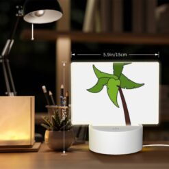 Rectangular Acrylic Night Light, A Green Palm Tree With A Brown Trunk. -Nuas Diy Shop 36f19164e91ee532c142d110bea74f628434f267