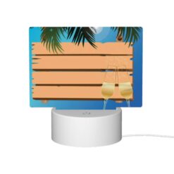 Rectangular Acrylic Night Light, Two Glasses Of Champagne Are Placed On A Wooden Pallet -Nuas Diy Shop 37615718a50c8a7ed52b21fc7c13bb4bff62edd8