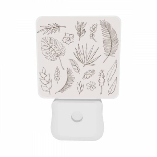 Night Light Set Of 2, A Collection Of Leaves And Flowers In Various Colors. -Nuas Diy Shop 37af4ef762ff6219abd131cbabd1c63bd9a21b64