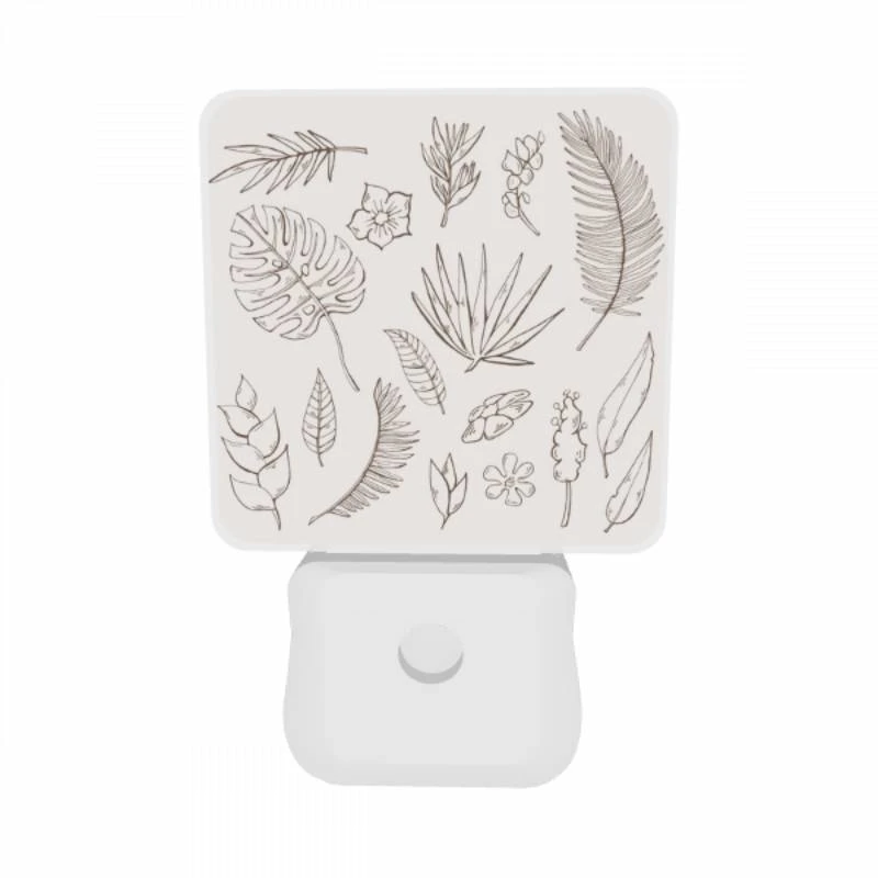 Night Light Set of 2, A collection of leaves and flowers in various colors. Night Light Set Of 2, A Collection Of Leaves And Flowers In Various Colors. -Nuas Diy Shop 37af4ef762ff6219abd131cbabd1c63bd9a21b64