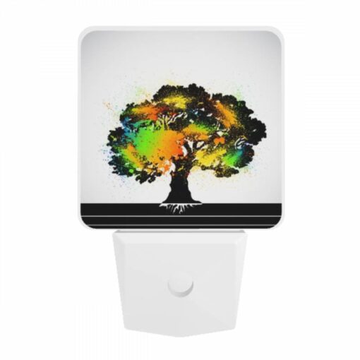 Night Light, A Tree With A Rainbow Of Colors On It. -Nuas Diy Shop 37ef6d3dbe4c0fb965fb4fbb15c850bc21201043