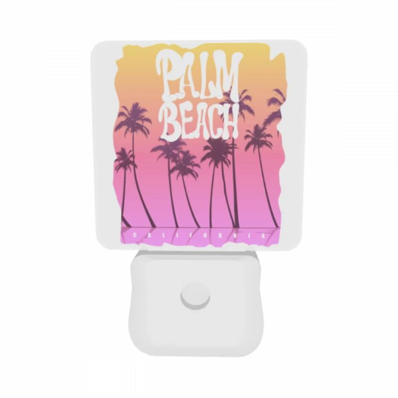 Night Light Set of 2, A colorful poster of a beach in California. Night Light Set Of 2, A Colorful Poster Of A Beach In California. -Nuas Diy Shop 39151d1067586b63378e831a1b272e4717b3dc79