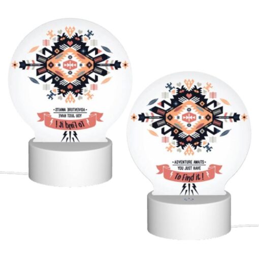 Round Acrylic Night Light, A Colorful Design With The Words "Adventure Awaits You Just Have To Find It!" -Nuas Diy Shop 398c83f5386f2000f94bf90761eb8712acca4d1e