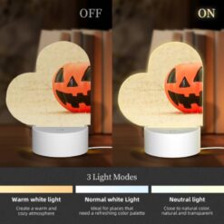 Love Acrylic Night Light, A Small Orange Pumpkin Sits On A Carpet. -Nuas Diy Shop 39c1be4e2380a9406d50aed0aa211b9ccedb9117