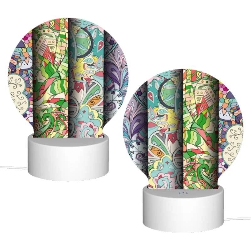 Round Acrylic Night Light, Four different colored paintings of flowers. Round Acrylic Night Light, Four Different Colored Paintings Of Flowers. -Nuas Diy Shop 3a7239c43950d11241288d35a674f73c9000abaa