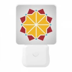 Night Light, A Yellow And Red Geometric Design. 10 Night Light, A Yellow And Red Geometric Design. -Nuas Diy Shop 3acf1b7466445eb0357f47b6bc80caf39b43d109
