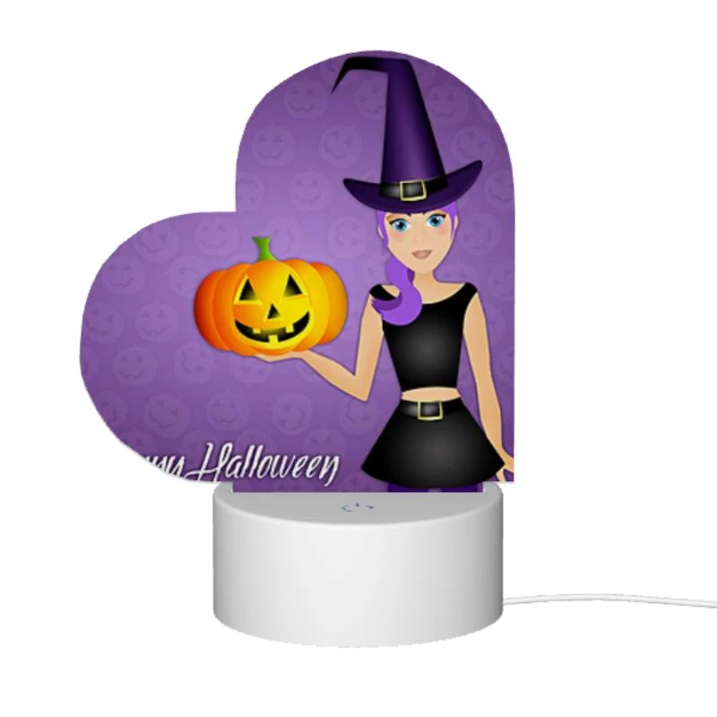 Love Acrylic Night Light, A girl wearing a witch's hat and holding a pumpkin. Love Acrylic Night Light, A Girl Wearing A Witch's Hat And Holding A Pumpkin. -Nuas Diy Shop 3aef0c9aac0a5b83db7e3d9d3c17566fdc48c3d6