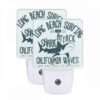 Night Light Set Of 2, A Poster Advertising Long Beach Surfing 1987. -Nuas Diy Shop 3af625bf0375415d90daacceaf2869ca3648691e