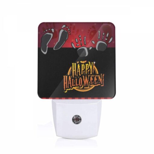 Night Light, A Black And White Image Of A Happy Halloween Sign. -Nuas Diy Shop 3ba352e24bfa00656a822f6be296c9c9215bba4b
