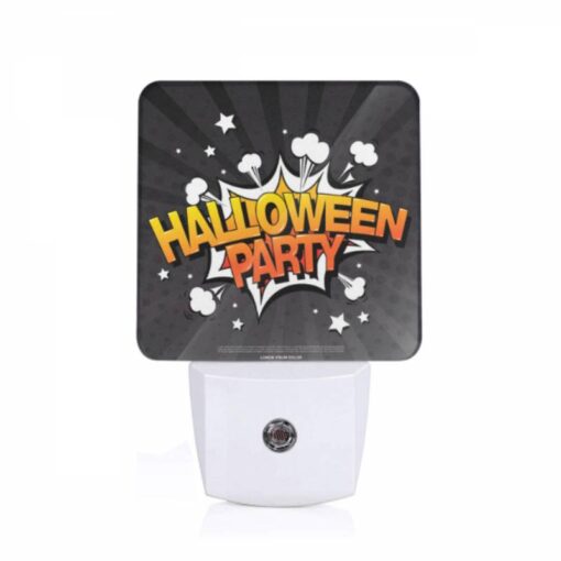 Night Light, A Colorful Explosion Of Stars And Bubbles With The Words "Halloween Party" Written In The Center. -Nuas Diy Shop 3bd16a64ee8d96a4f9b8607ea760e53515df5dd9