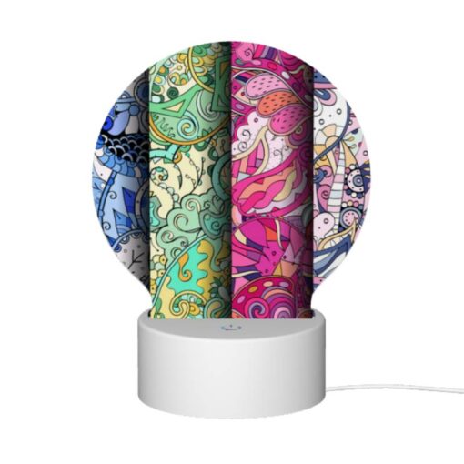 Round Acrylic Night Light, Four Different Colored Designs Of A Bird. -Nuas Diy Shop 3bd51cf7caf85cd0cd570d6e2472f40ef2507231