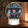 Round Acrylic Night Light, Three Zombie Characters Are Shown In A Black And White Image. -Nuas Diy Shop 3bfe4a53b7838792a0adfd7ef8ca817ce769e58f