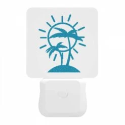 Night Light, A Blue And White Sun With Palm Trees. 11 Night Light, A Blue And White Sun With Palm Trees. -Nuas Diy Shop 3bff5c68ce489d06285dca59fb21c05ed4f27364