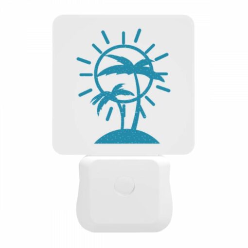 Night Light, A Blue And White Sun With Palm Trees. -Nuas Diy Shop 3bff5c68ce489d06285dca59fb21c05ed4f27364