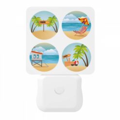 Night Light, Four Different Beach Scenes With A Miami Sign In Each. -Nuas Diy Shop 3c0aa2891adec984c1f9526abe2a96e1dbbb467e