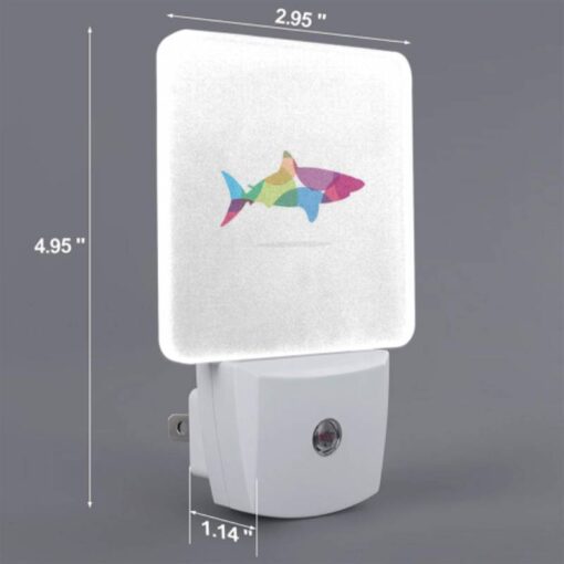 Night Light Set Of 2, A Colorful Fish Is Shown In A White Background. -Nuas Diy Shop 3c21d51cd5b313778901e30524cfa40723143d2e