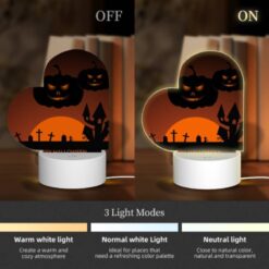 Love Acrylic Night Light, A Halloween Scene With Three Pumpkins And A Tree. -Nuas Diy Shop 3c76b901fc40e6de8ebd2040a700f0d559823a1c