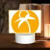 Rectangular Acrylic Night Light, A Yellow Circle With A Palm Tree In It. -Nuas Diy Shop 3c79c6dcb8fec7d930511720ed20b1e0e25348cd