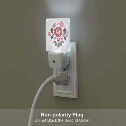 Night Light Set Of 2, A Colorful Flower Design With A Pink Flower In The Center. -Nuas Diy Shop 3c8f1acdf93337f9241b2118a920b0d22cc0ae49