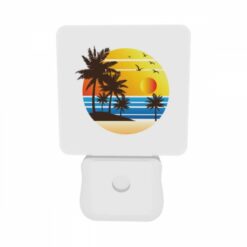 Night Light Set Of 2, A Sunset With Palm Trees And Birds. -Nuas Diy Shop 3cdeaed627faf54f33a42c74816e7ee1a920a7d9