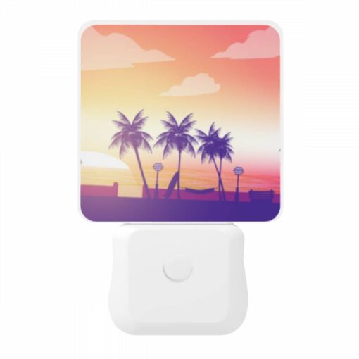 Night Light, A Sunset With Palm Trees In The Background. -Nuas Diy Shop 3d0c5ec01fc66216453fd225a66254176a75e82b