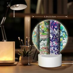 Round Acrylic Night Light, Three Colorful Designs Are Displayed On A Row. -Nuas Diy Shop 3d0f0382926e8727ca1bd5654bcf5fa370831dd6