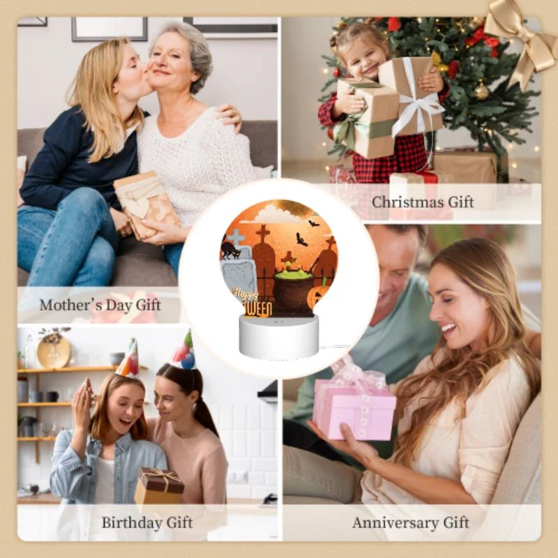 Round Acrylic Night Light, A Halloween poster with a cat Round Acrylic Night Light, A Halloween Poster With A Cat -Nuas Diy Shop 3d2cd902bfaa7ed75394fef6d91ab5cbfe939f16