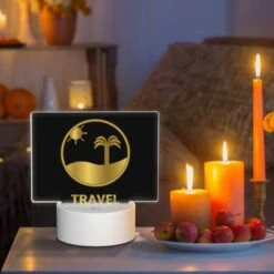 Rectangular Acrylic Night Light, A Logo For A Travel Company. -Nuas Diy Shop 3e303d41944810b5bc874da87174fb423eac6082