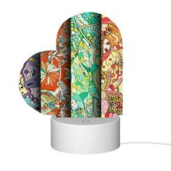 Love Acrylic Night Light, Four Different Colored Designs Of Flowers Are Displayed On A Wall. -Nuas Diy Shop 3e31c90966003c1117c46ab63ea8c920a9cede4d