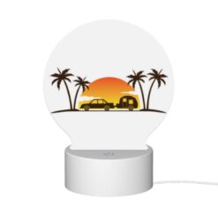 Round Acrylic Night Light, A Car Is Driving Down A Road With A Camper Trailer Attached To It. -Nuas Diy Shop 3e60de5061c7023b8c9669dd7e0f758ad0815101