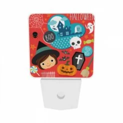 Night Light Set Of 2, A Halloween Themed Image With A Girl And Various Halloween Symbols. 8 Night Light Set Of 2, A Halloween Themed Image With A Girl And Various Halloween Symbols. -Nuas Diy Shop 3ec36fc2798efd918e8bde8586e27ad289af34f7