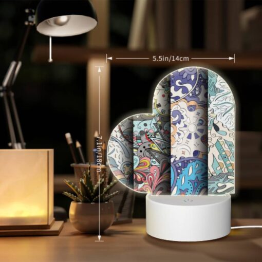Love Acrylic Night Light, Four Different Colored Clocks Are Displayed On A Wall. -Nuas Diy Shop 3f865610ecbdbb9996378855fdb5b9e56dbea6d5