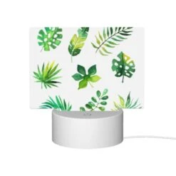 Rectangular Acrylic Night Light, A Collection Of Green Leaves And Plants. -Nuas Diy Shop 4037d010067cc27ab00ba1f87332f7ba2b3962c8