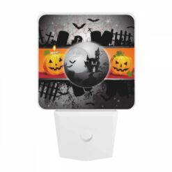 Night Light, A Black And White Image Of A Pumpkin And A Castle. -Nuas Diy Shop 4043b910f54fe2be26c7414fa5dfff5bebae6d4f
