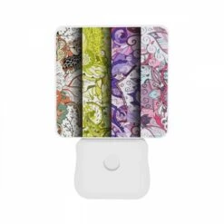 Night Light Set Of 2, Three Colorful Designs Of Flowers Are Displayed On A Wall. -Nuas Diy Shop 4106a6f3bb9f7760d16c54fac4d36dfc3de20c95