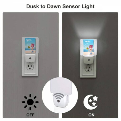 Night Light Set Of 2, A Cartoon Woman Is Holding A Coconut And A Straw. -Nuas Diy Shop 4115aa0f1f04f403f0db28807cac16ac2e076ab7