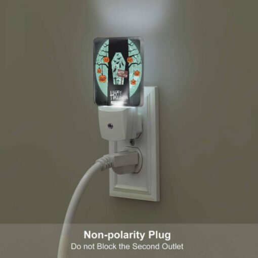 Night Light Set Of 2, A Tree With A Sign That Says Happy Halloween. -Nuas Diy Shop 4116ef1a0c421f3d53b5bd5de6bb342f33324501