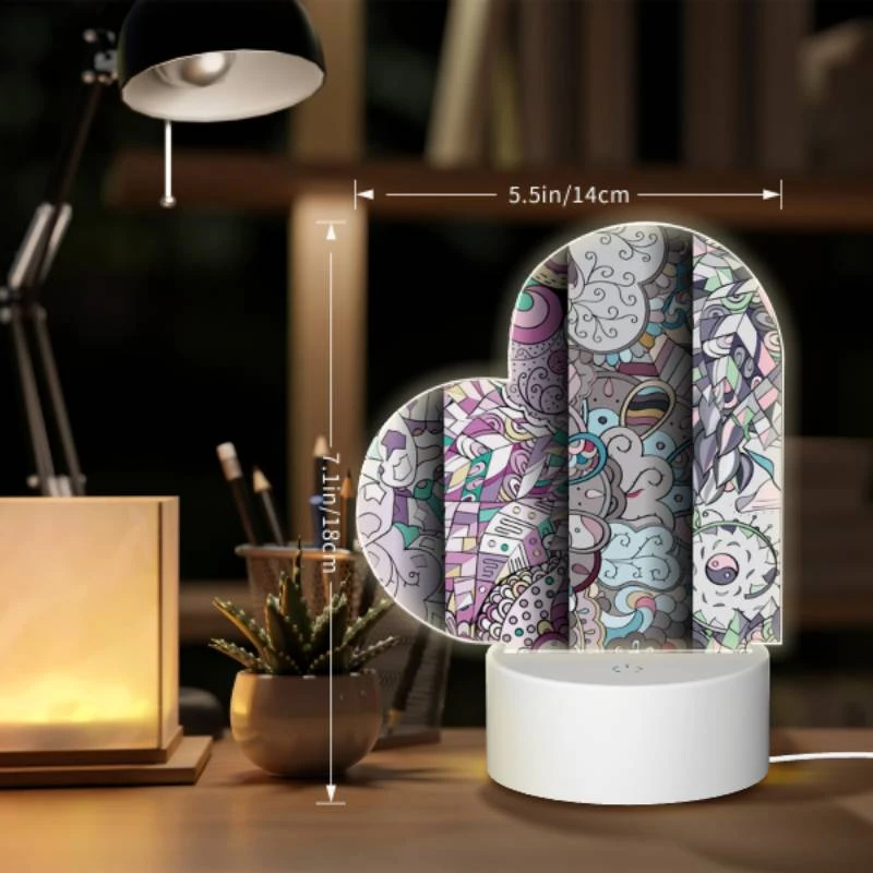 Love Acrylic Night Light, Four different colored designs of flowers and leaves. Love Acrylic Night Light, Four Different Colored Designs Of Flowers And Leaves. -Nuas Diy Shop 415d006affe75d2ab035d7a159a9824e1caedd2a