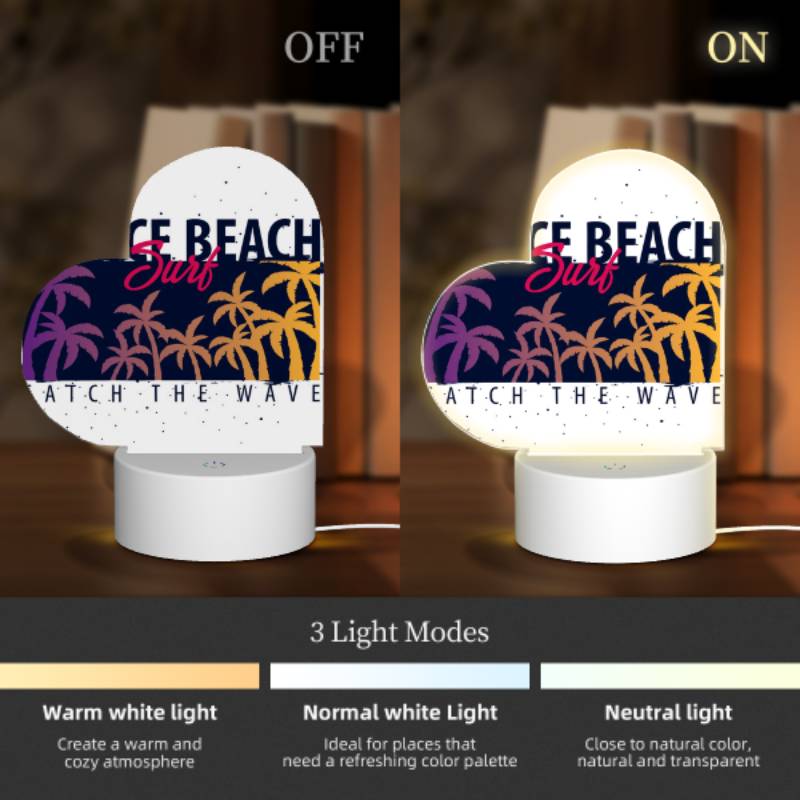 Love Acrylic Night Light, A surfboard with a picture of a beach and the words "Catch the Wave" on it. Love Acrylic Night Light, A Surfboard With A Picture Of A Beach And The Words "Catch The Wave" On It. -Nuas Diy Shop 41b74fee0a49d00e19cbb305089f1733852ba0bf