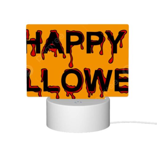 Rectangular Acrylic Night Light, A Happy Halloween Sign With Red Letters. -Nuas Diy Shop 420f0e5fb49374da1daa9f598c7175040e41f3d4